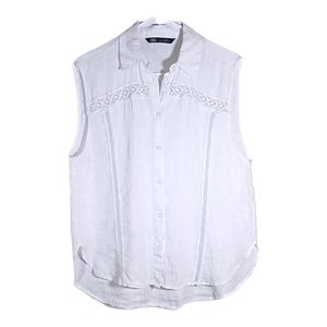 Zara 100% Linen top size S